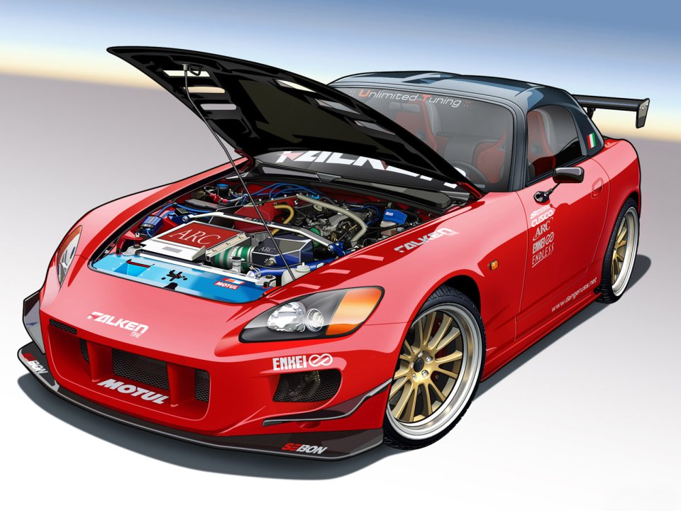 Honda S2000 Modified Vexel Art