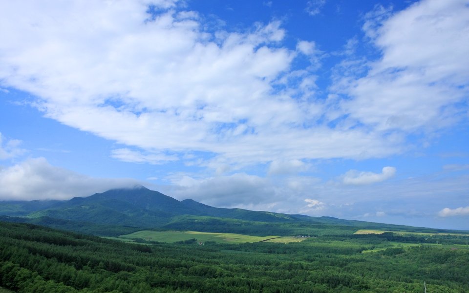 Hokkaido Japan Summer Rural Mountain Natural Landscape