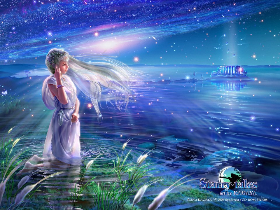 KAGAYA Starry Tales Andromeda Galaxy Lake Maiden Art