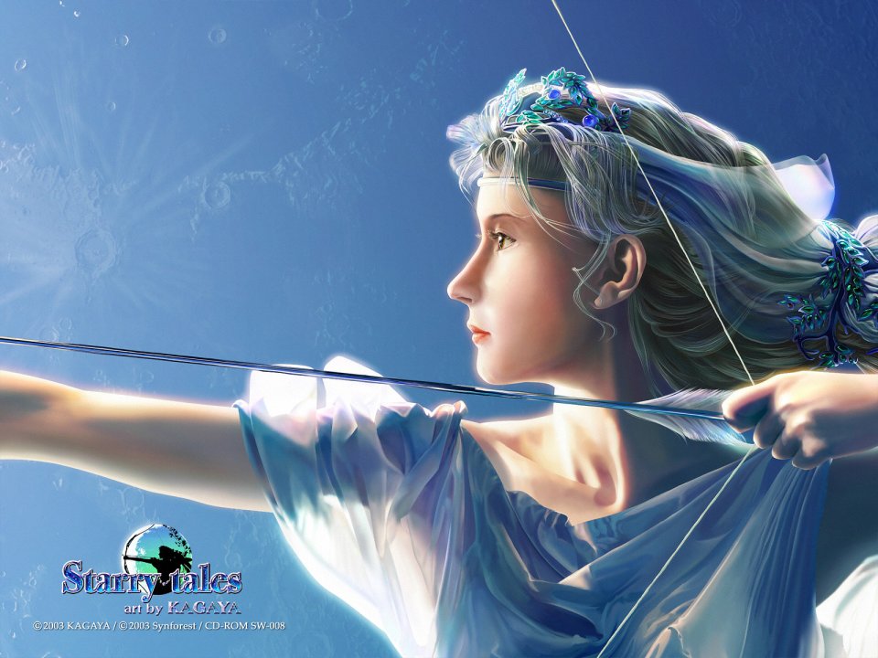 KAGAYA Starry Tales Artemis Greek Goddess Digital Illustration