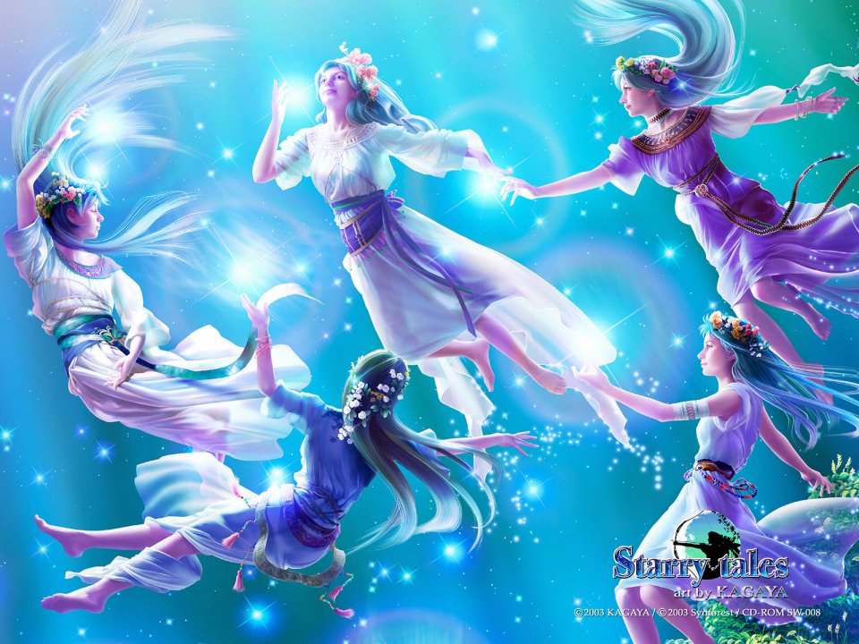 Kagaya Pleiades Star Fairies Fantasy Illustration