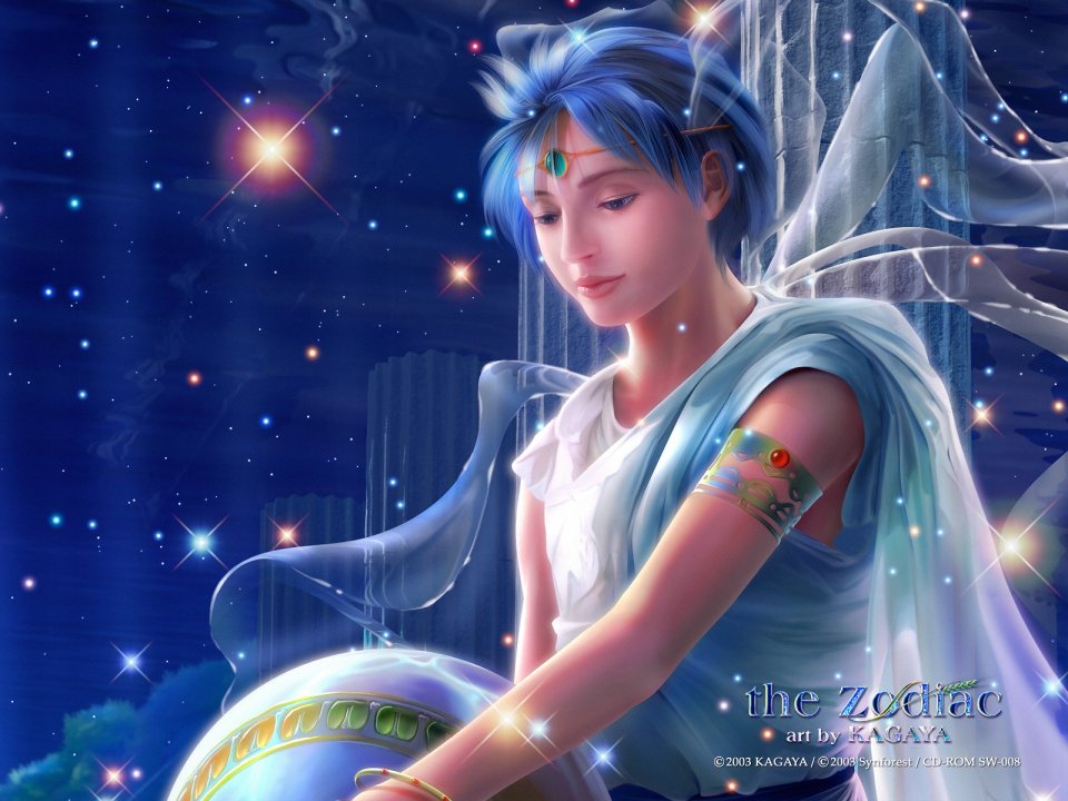Kagaya Zodiac Series Aquarius Fantasy Illustration