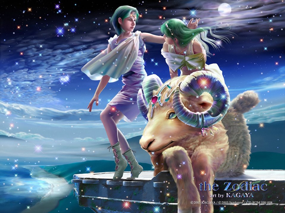 Kagaya Zodiac Series Aries Fantasy Illustration