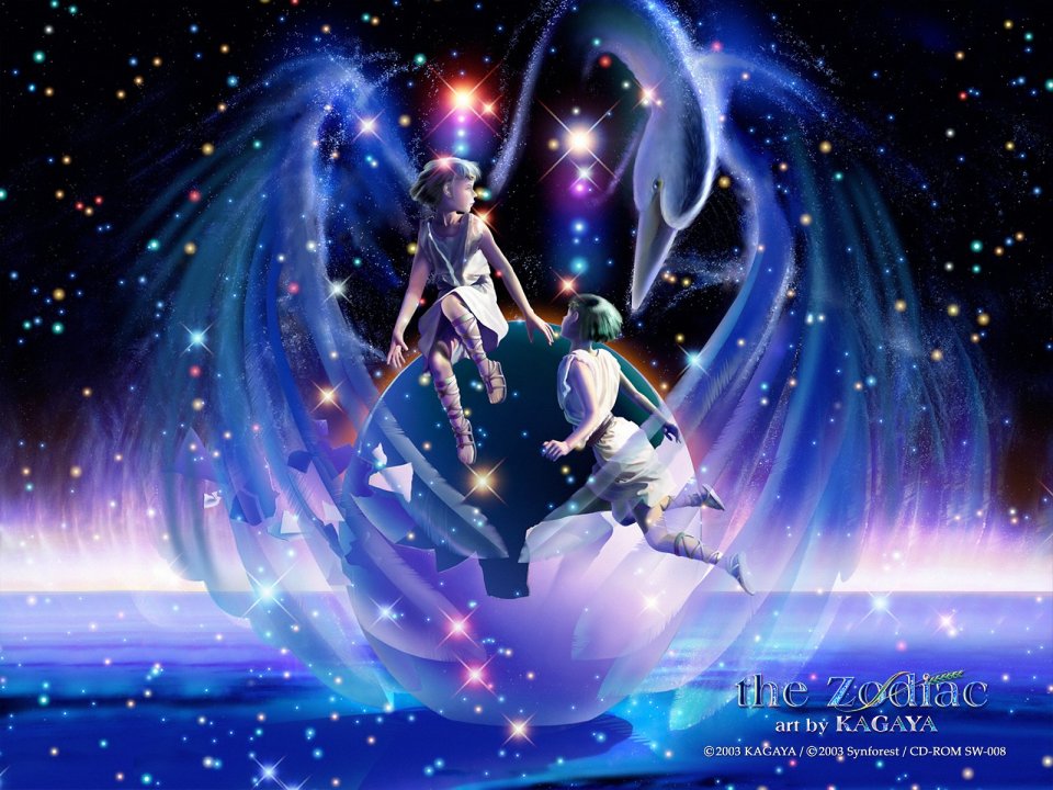 KAGAYA Zodiac Series Gemini Fantasy Art Wallpaper