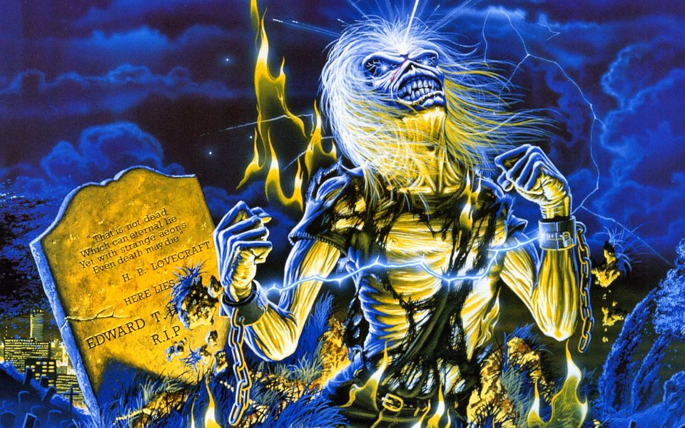 Iron Maiden Live After Death Album Cover Art By Derek Riggs