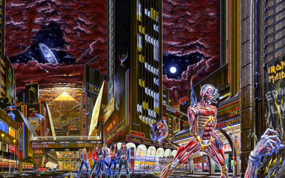 Iron Maiden Somewhere In Time Album Artwork