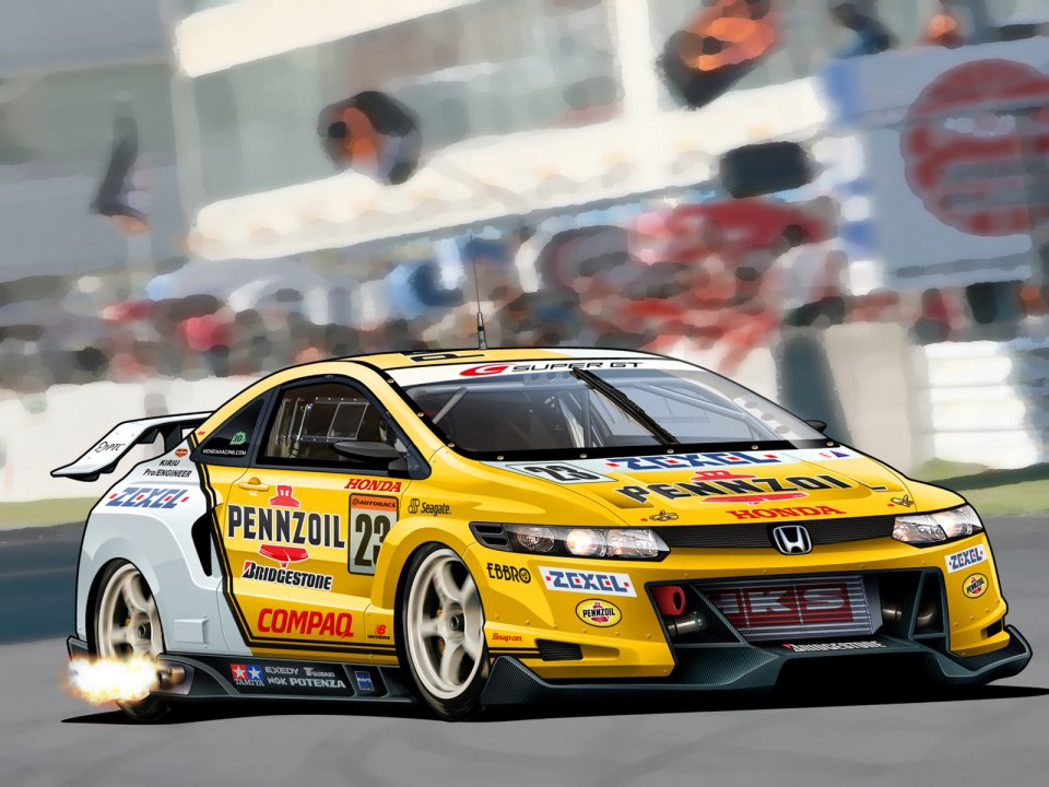 Honda Civic Si Super GT Race Car