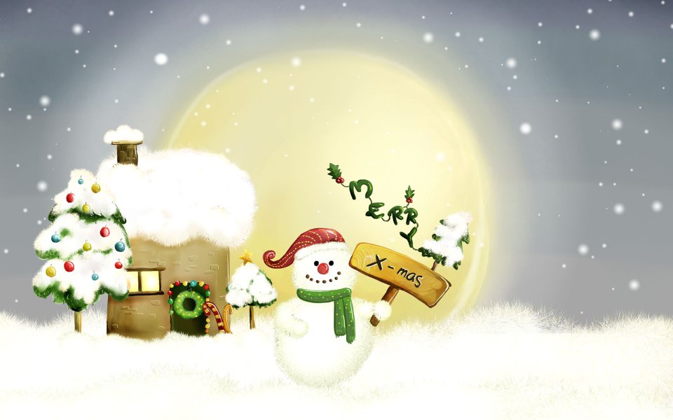 Fairy Tale Winter: Whimsical Winter Landscape Illustrations