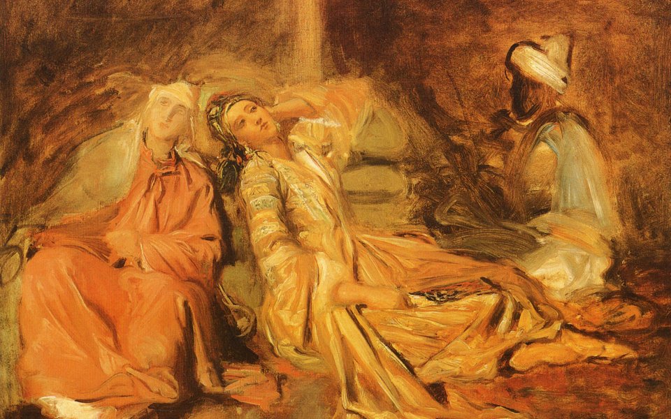 Theodore Chasseriau Harem Theme Classic Oil Painting