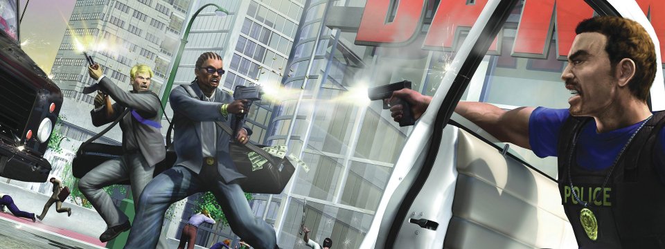 Modern Urban Street Police Robber Gunfight Game Art