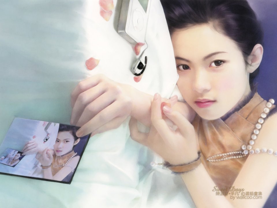 Chen Shufen Sweet Days Series Vintage Cheongsam Girl Illustration