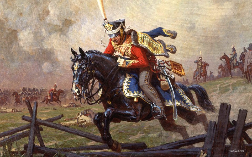 Averyanov Alexander 战争艺术系列09 骑兵冲锋油画
