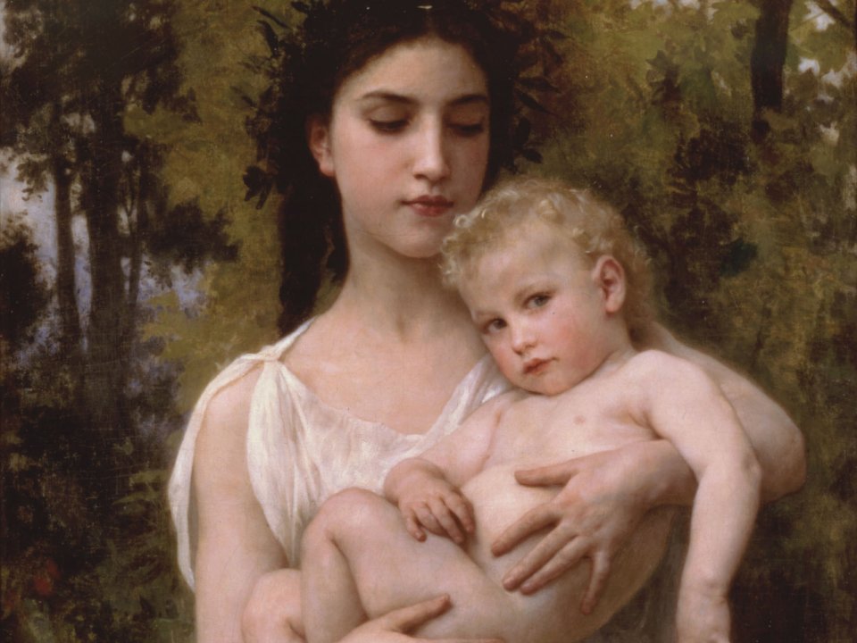 William Bouguereau Le Jeune Frere 1900 Oil Painting