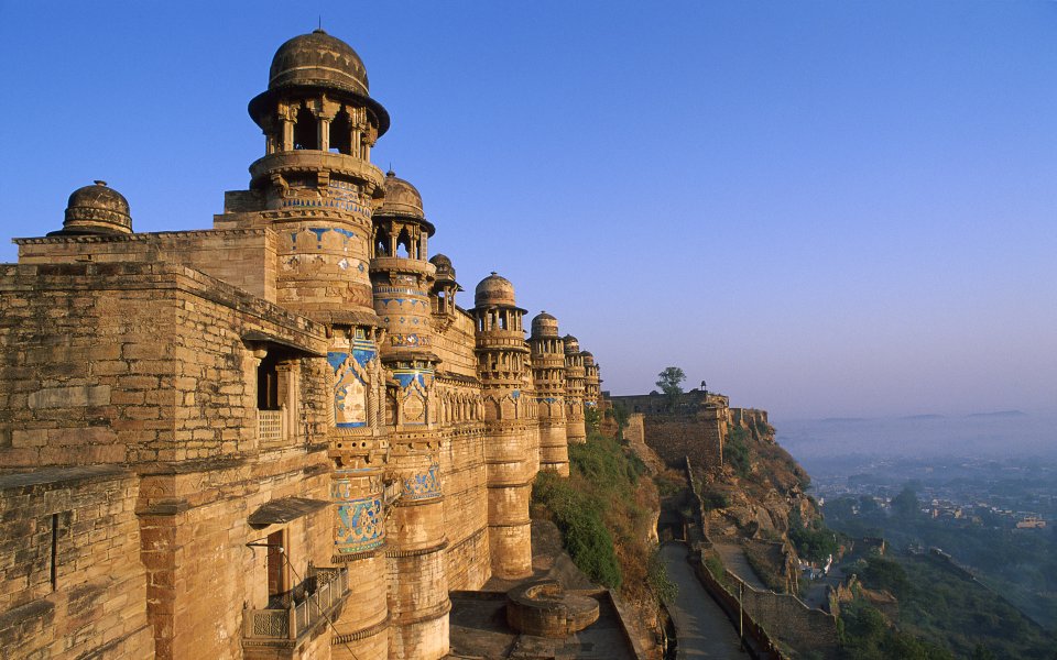 India Gwalior Fort Morning Landscape