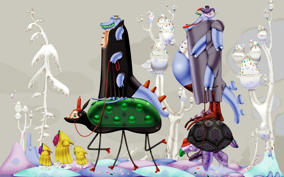 Surreal Fantasy World Illustration