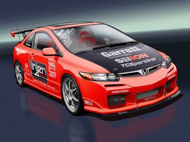 Honda Civic Si Modified Vexel Art