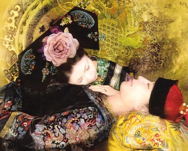 De Zhen Qing Dynasty Imperial Couple Intimate Classic Illustration