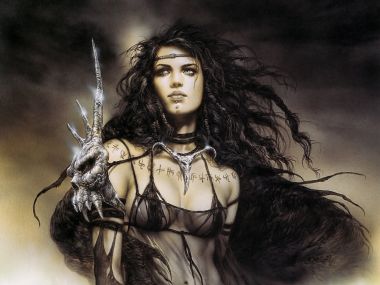 路易斯·罗佑 暗黑奇幻女术士经典插画