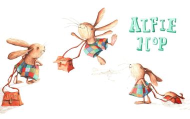 Alfie Hop Cute Rabbit Illustration
