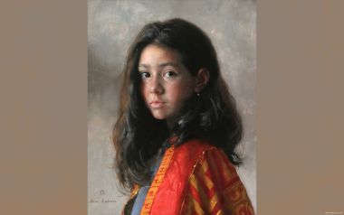 Arsen Kurbanov 少女Alice写实肖像油画