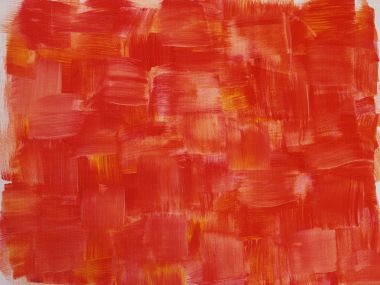 Warm Red Abstract Oil Painting Brush Works Wallpaper Bs0804