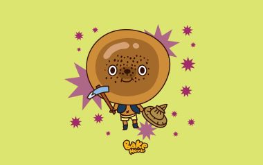 Bakehouse Cute Anthropomorphic Bread Cartoon Illustration