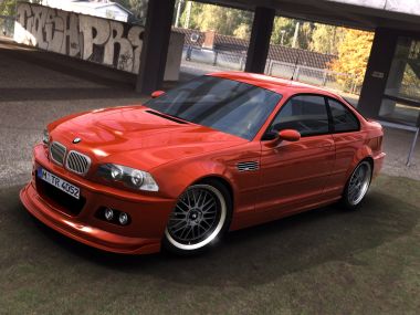 Orange Bmw M3 Csl Sports Car