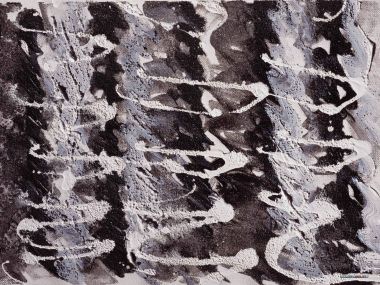 Black White Gray Thick Paint Abstract Canvas Texture Wallpaper