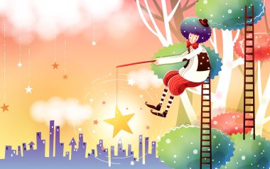 卡通乐园：钓星星的小丑