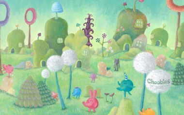 Choobies Cute Little Monsters Fantasy Fairy Forest Illustration