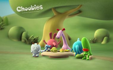 Choobies Animation Characters Outdoor Picnic Scene
