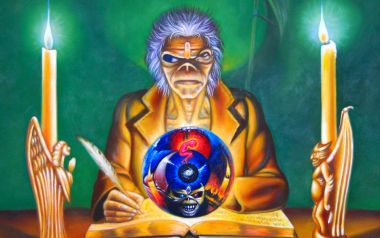 Iron Maiden Clairvoyant Eddie Album Artwork By Derek Riggs
