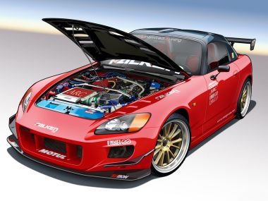 Honda S2000 Modified Vexel Art