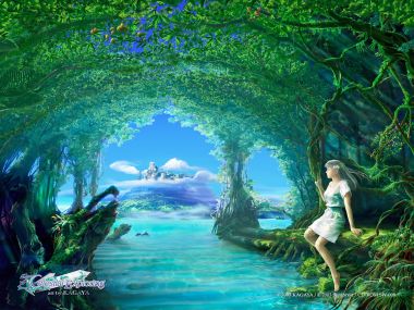Kagaya Celestial Exploring Fantasy Forest Girl Illustration