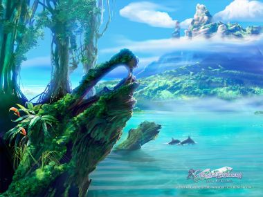 加贺谷穰 天体探索系列 奇幻森林湖景插画