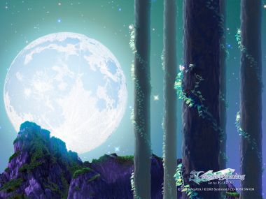 KAGAYA 星空探索系列 水晶月夜奇幻森林插画