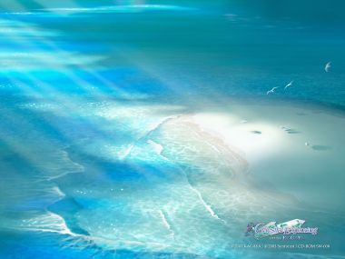 KAGAYA天界探索系列 碧海白沙滩梦幻插画