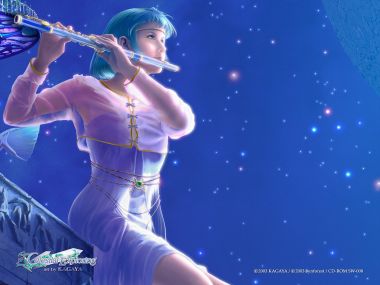 KAGAYA天体探索系列 吹长笛的星空蓝发少女