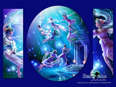 KAGAYA 昴星团神话星空仙女插画