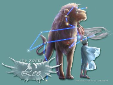 加贺谷穰 十二星座狮子座唯美插画