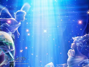 加贺谷穰 十二星座系列双鱼座梦幻插画