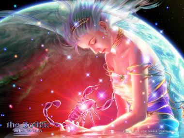 加贺谷穰 十二星座系列天蝎座梦幻艺术插画