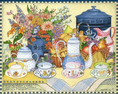 Ellen Stouffer: Country Sampler of Simple Blessings Art Wallpapers