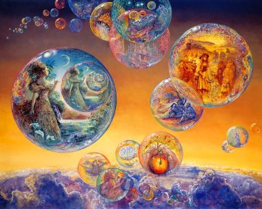 约瑟芬·华尔《时光泡泡》超现实主义奇幻插画