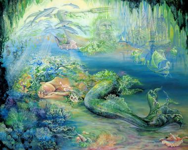 亚特兰蒂斯之梦 沉睡美人鱼海底奇幻艺术画