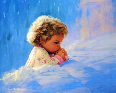Donald Zolan Twilight Prayer Children Oil Painting