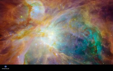 Nasa Colorful Orion Nebula Deep Space Scenery