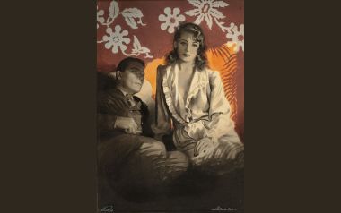《The Conversation》复古男女对话场景美式经典插画