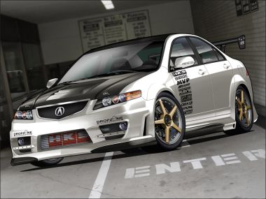 Acura TSX 改装赛车插画