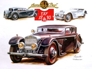 Vaclav Zapadlik 经典BUC复古老爷车手绘插画